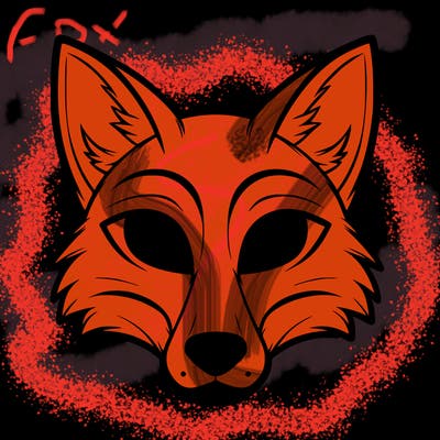 a fox therian mask