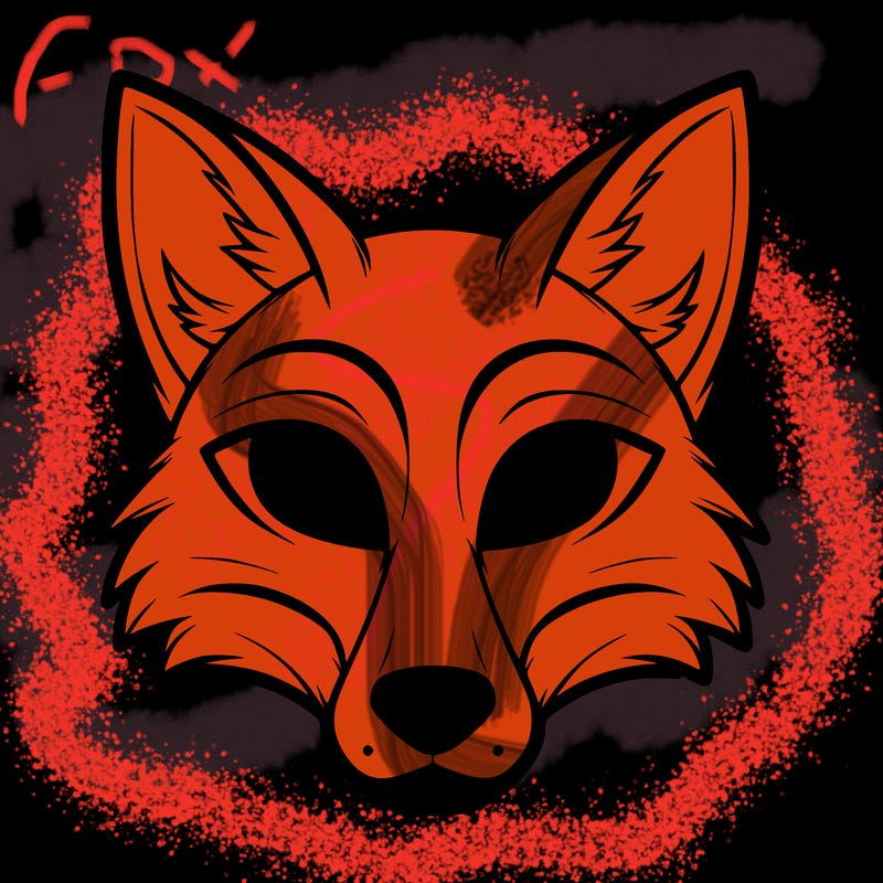 a fox therian mask