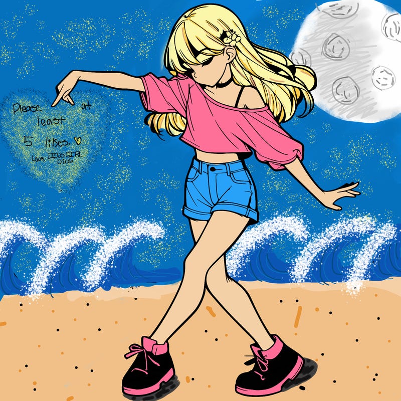 realistic girl danceing