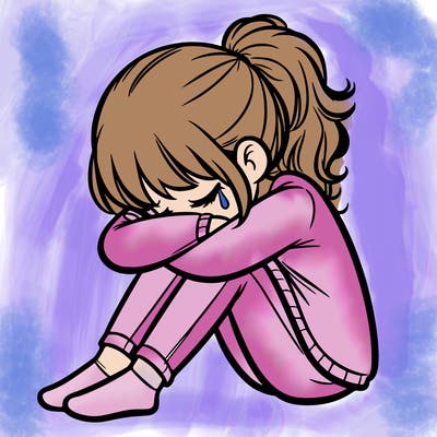depressed girl
