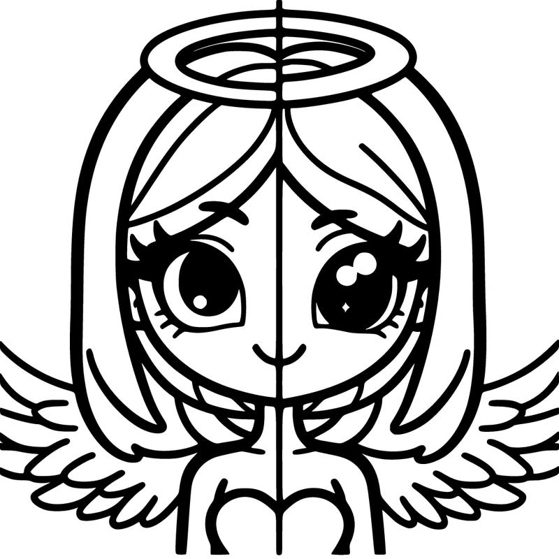 angel girl half alien girl