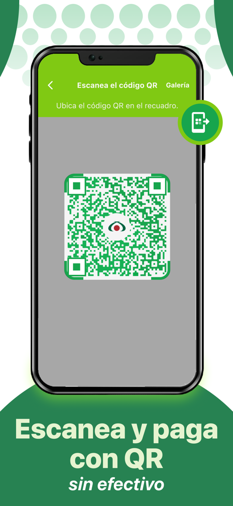 Banco Azteca Honduras - Interfaz de la aplicación móvil de Banco Azteca Honduras que muestra un escáner de código QR para pagos sin efectivo