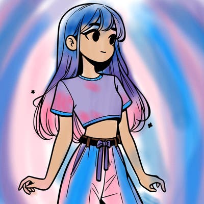 girl in a cute crop top