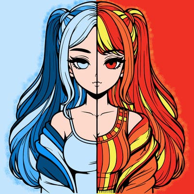 realistic girl split