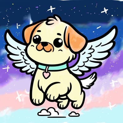 dog with wings