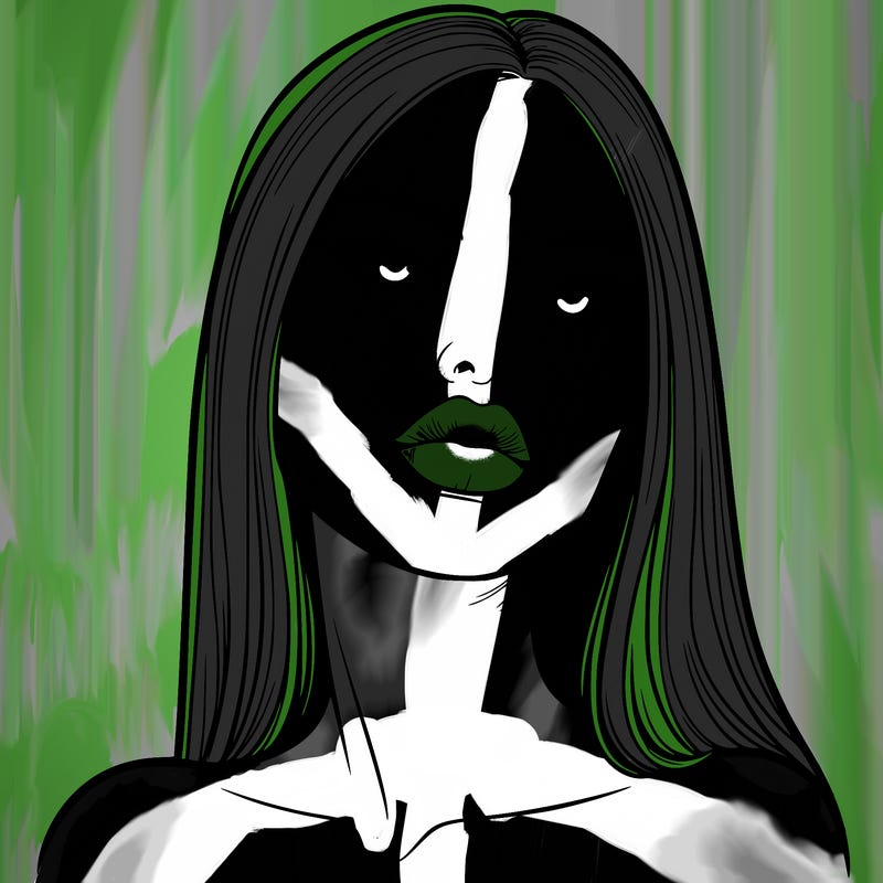 realistic woman with full lips