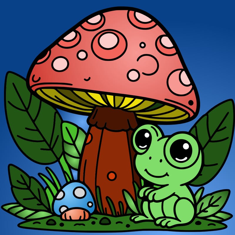 mushroom frog