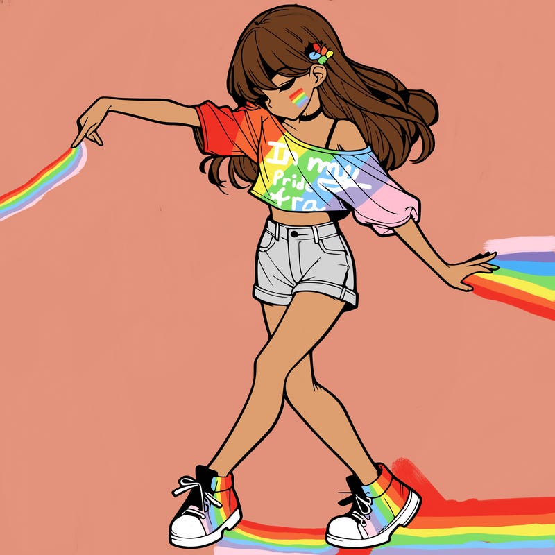 realistic girl danceing