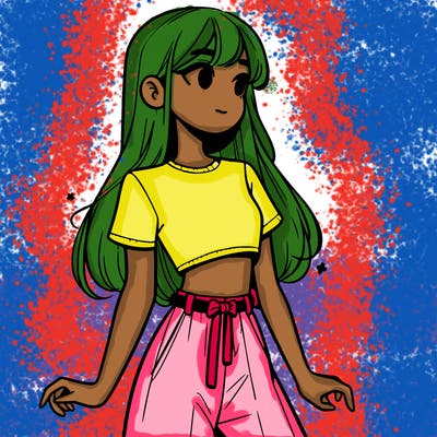 girl in a cute crop top