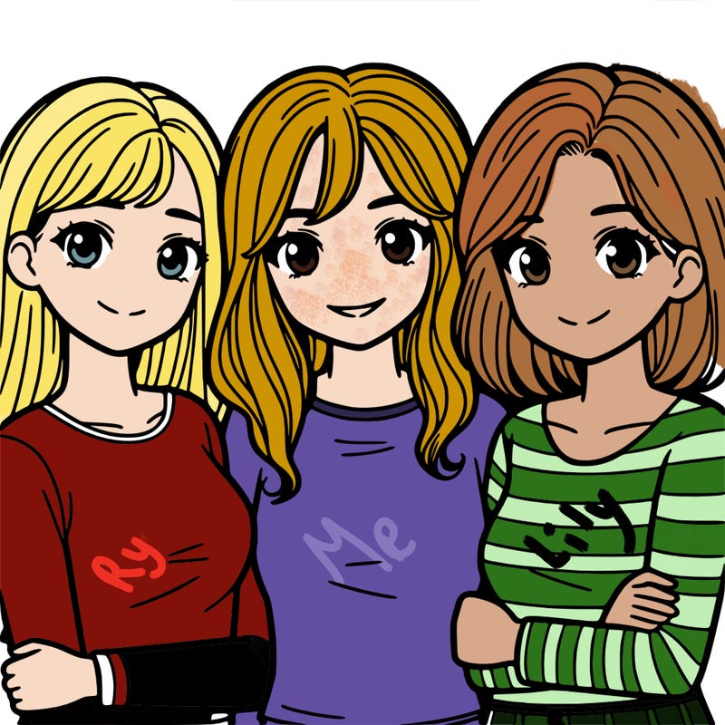 group of 3 female freinds