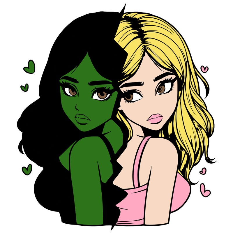 realistic girl split