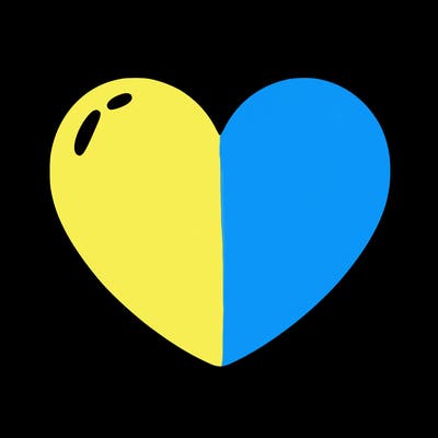 a blank heart