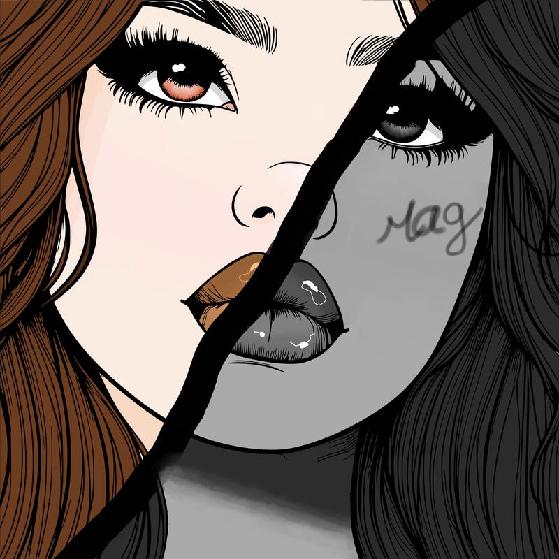 really realistic girl with lips