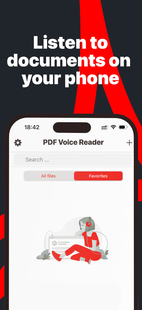 PDF Voice Reader Pro Translate - 携帯電話でドキュメントを聞くためのPDFボイスリーダーProアプリの画面