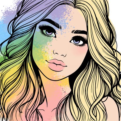 beautiful realistic girl