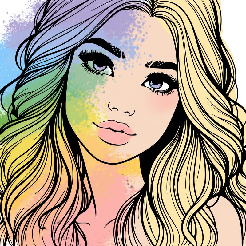 beautiful realistic girl