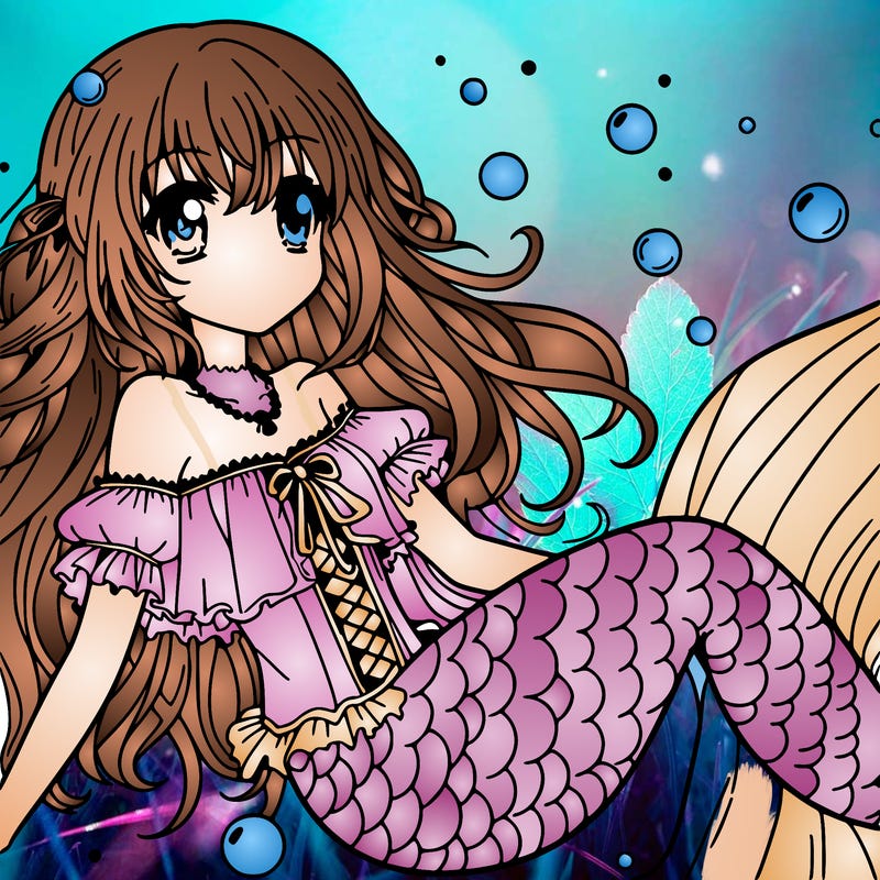 anime mermaid