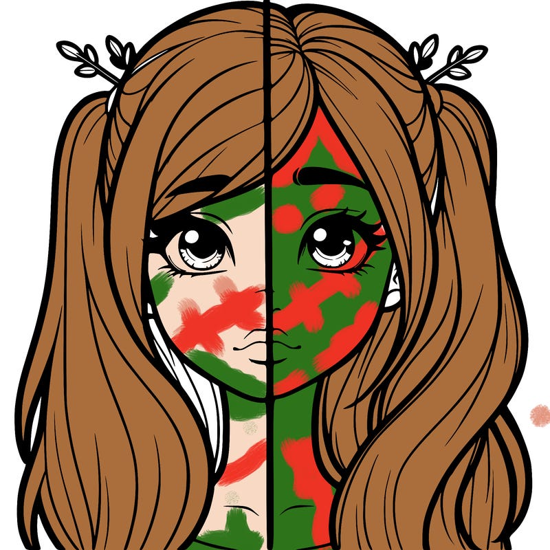 realistic girl split