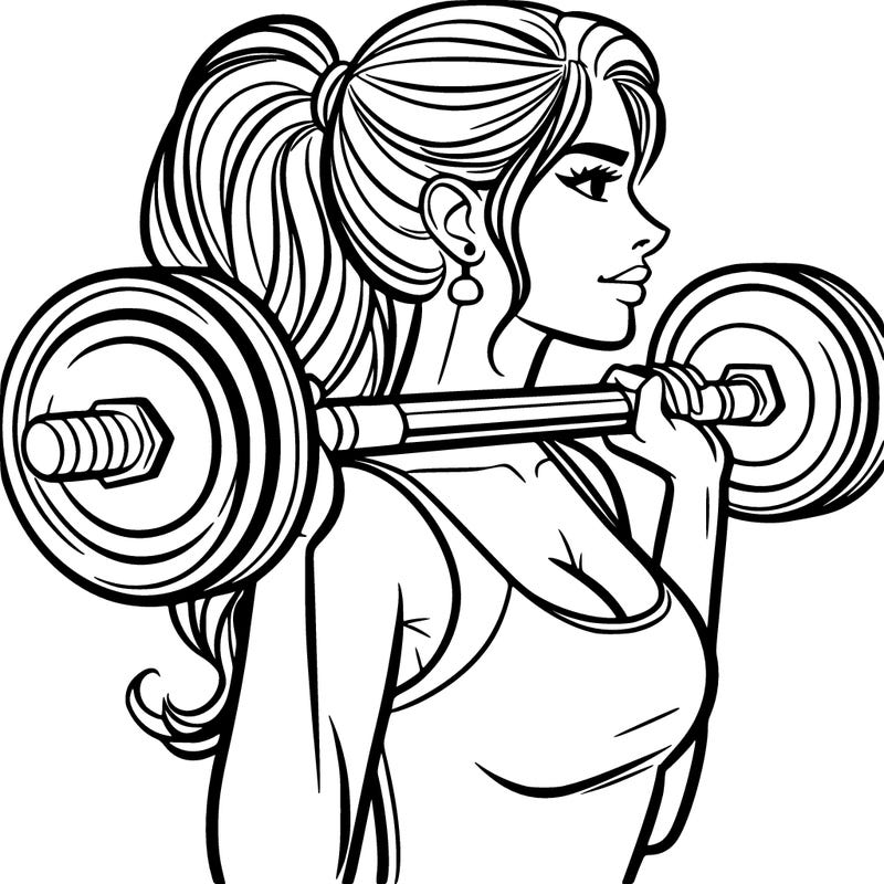 woman lifting weights