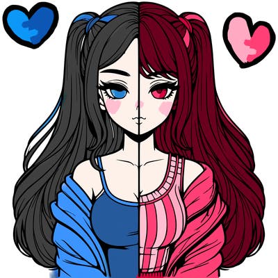 realistic girl split