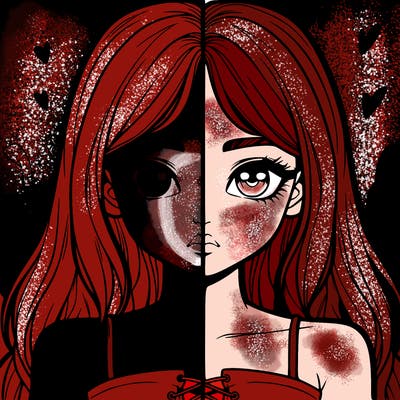 realistic girl split