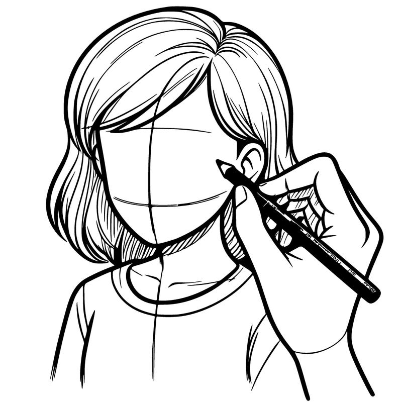 drawing a realistic person