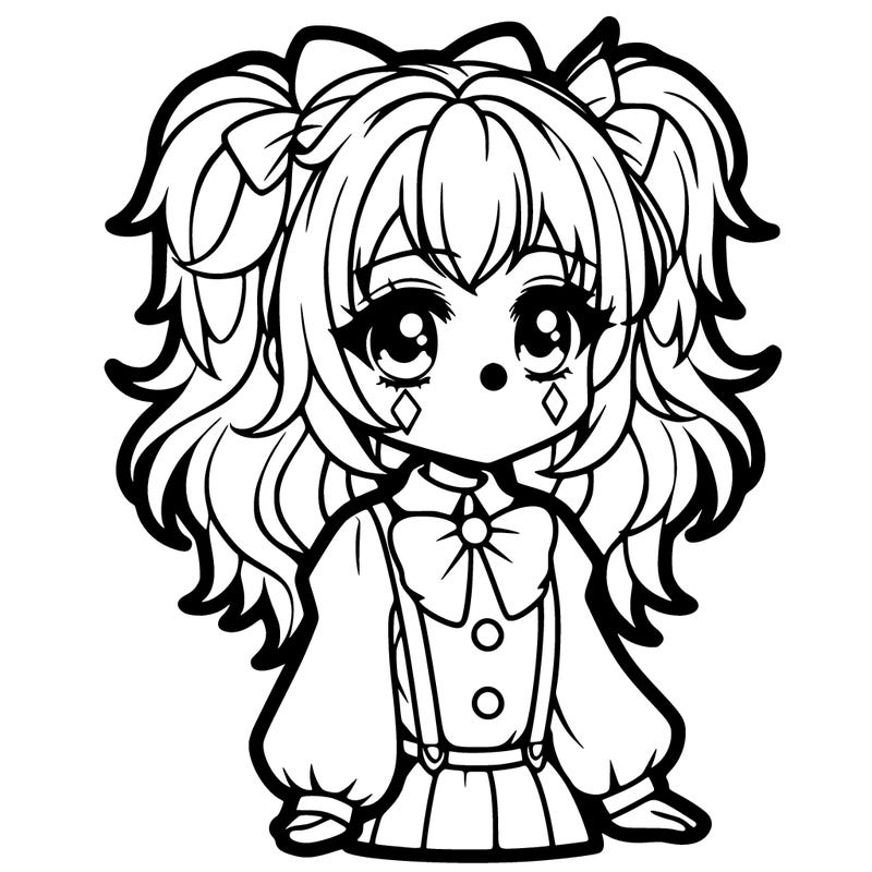 girl clown anime