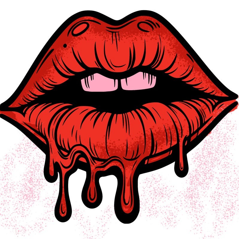 lips that look realistic and drip