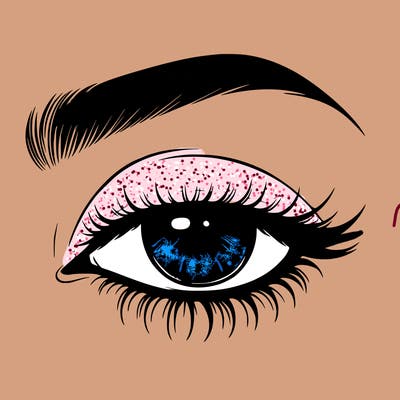 eye closed realistic