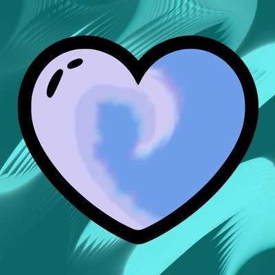 a blank heart