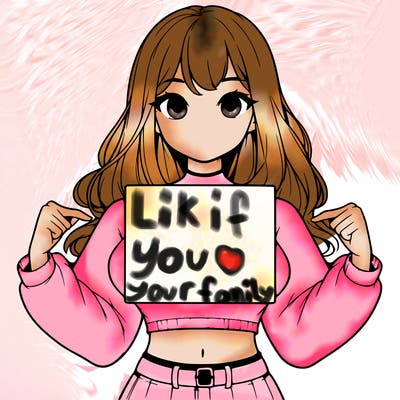 girl holding a blank sign in a long sleeve crop top