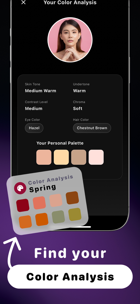 Face Shape Detector - LOOX - KI-persönliche Farb-Analyse und Hautton-Bericht aus der LOOX-App
