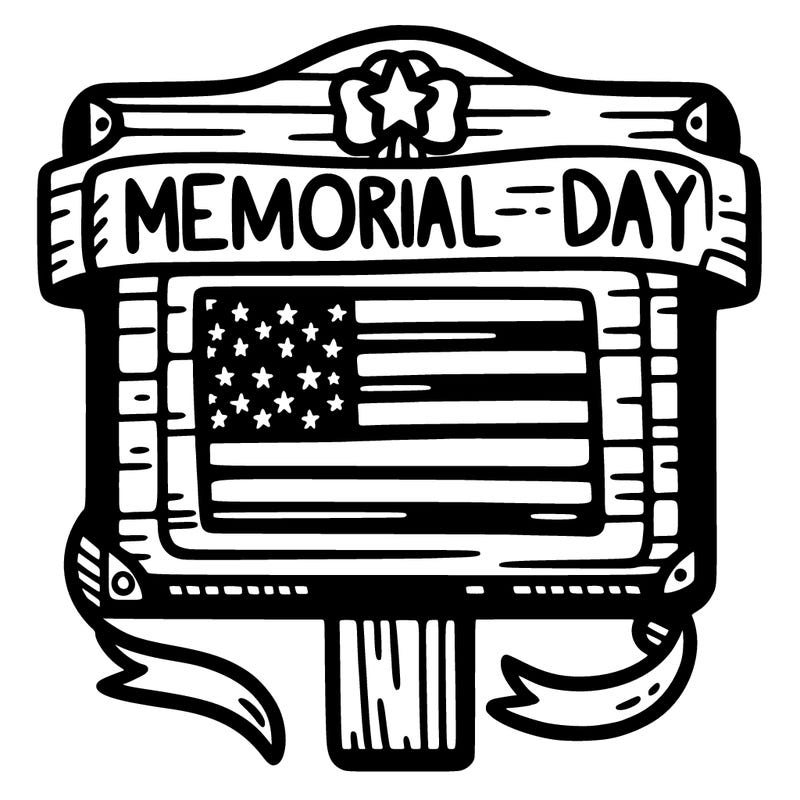 memorial day sign