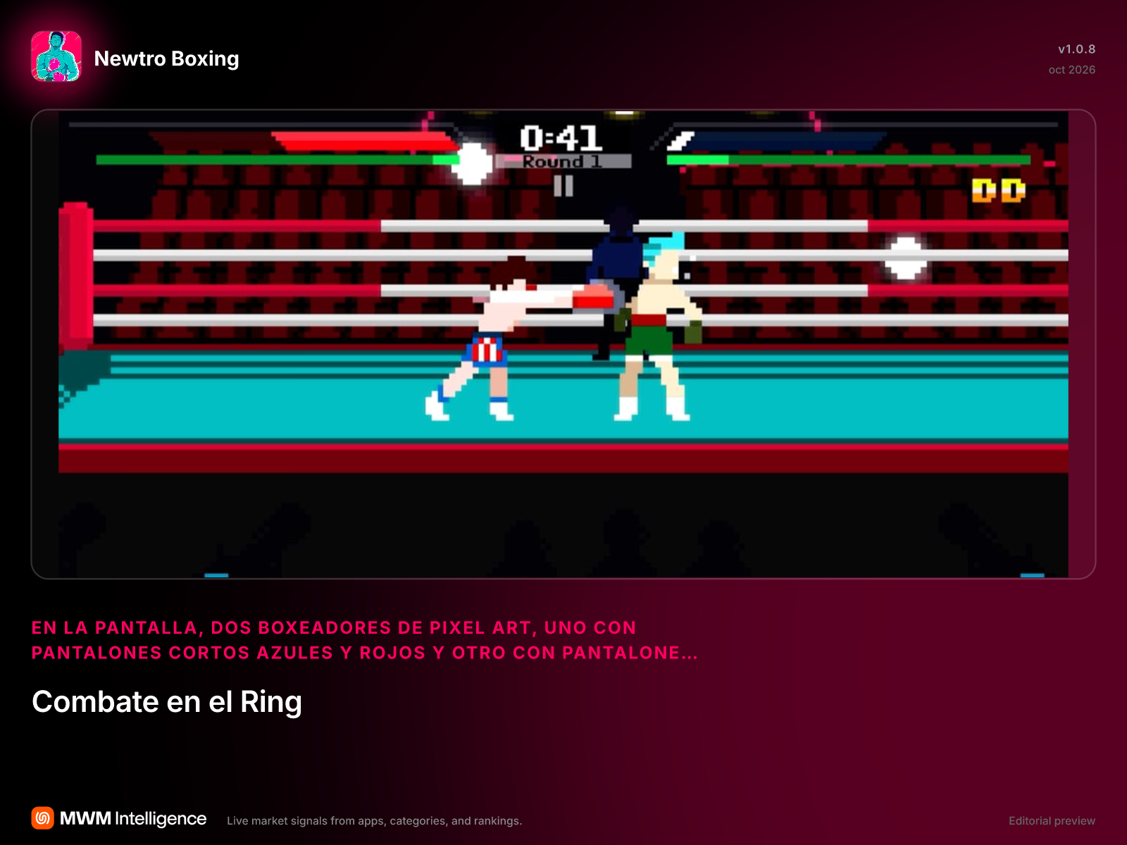 Newtro Boxing - App de Juegos | MWM