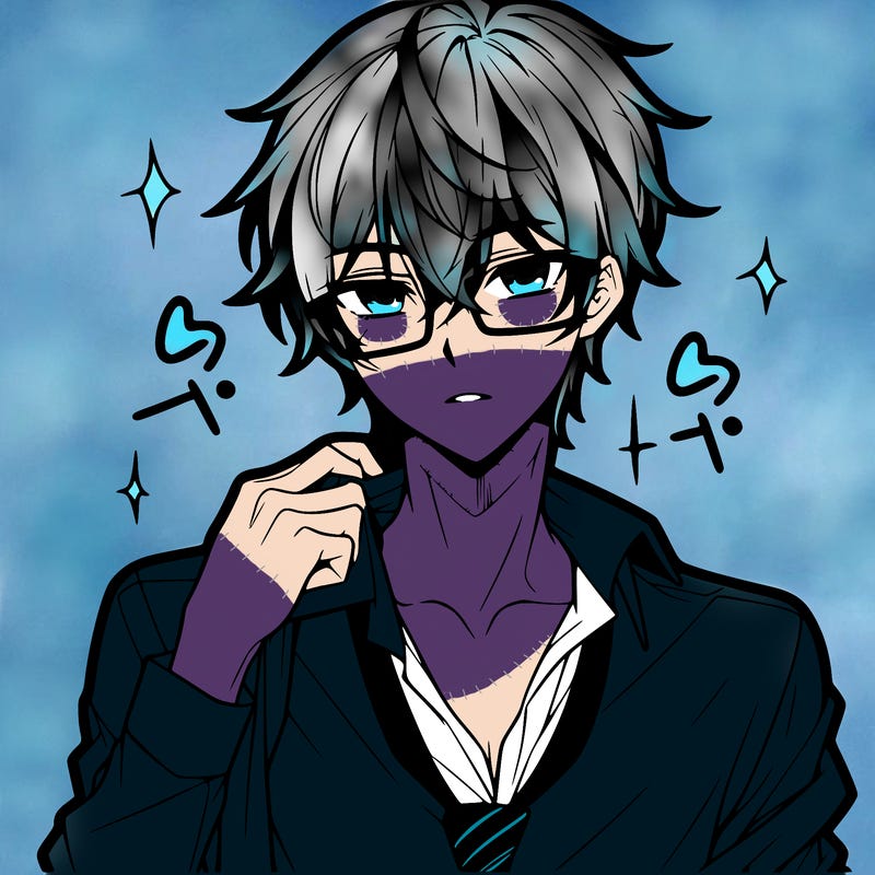 anime hot boy with glasses