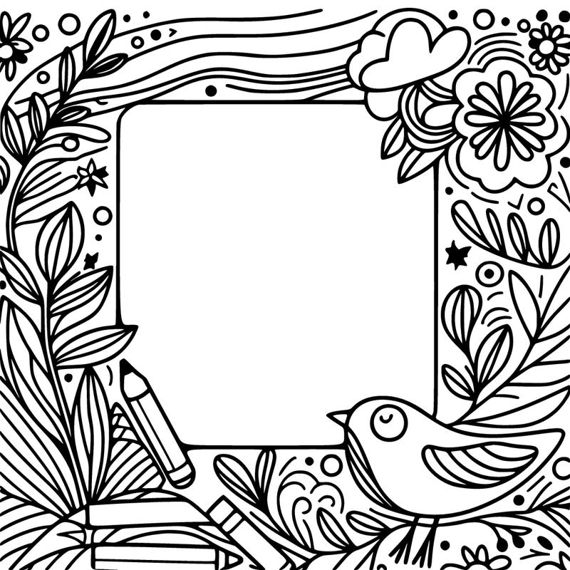 blank coloring page that i can draw on