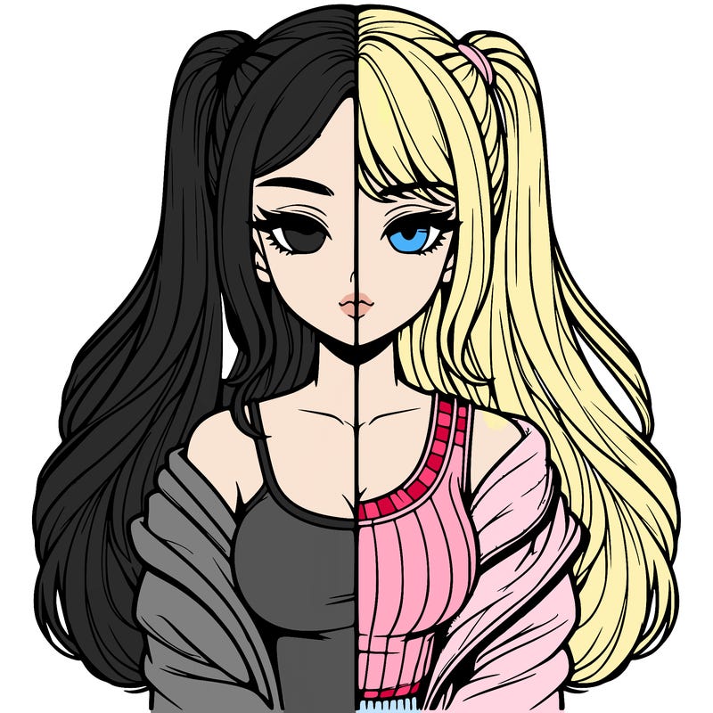realistic girl split