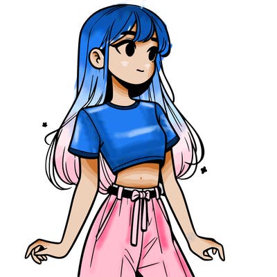 girl in a cute crop top