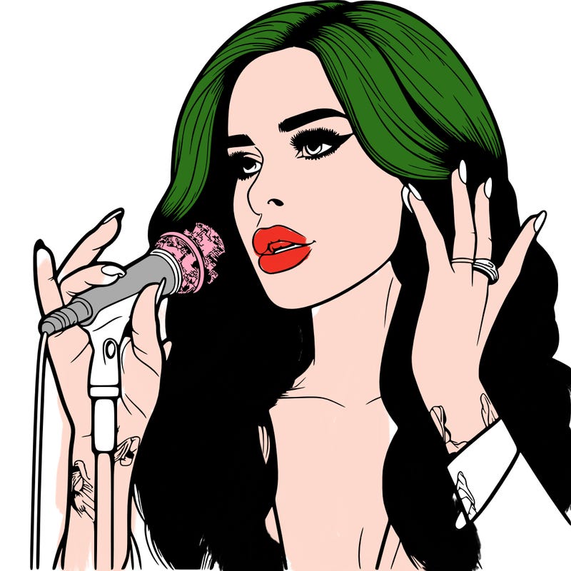 realistic female singer