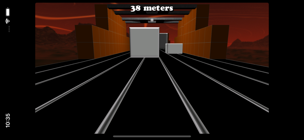 Cyberrunner - First person view of dodging obstacles in Cyberrunner cyberspace game