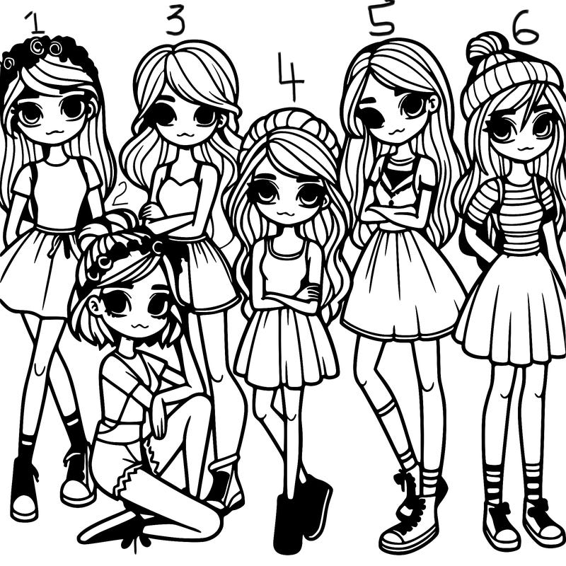 girls with different astehtics