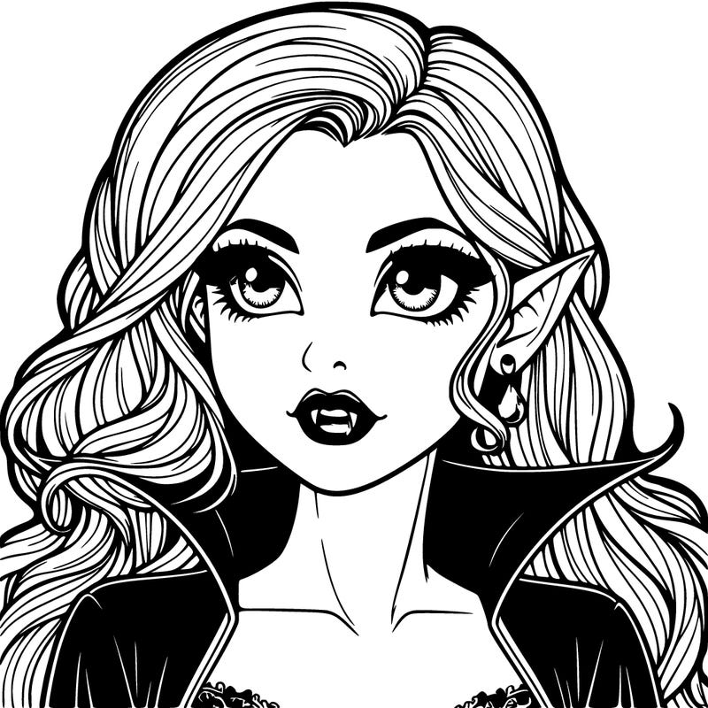 realistic vampire girl