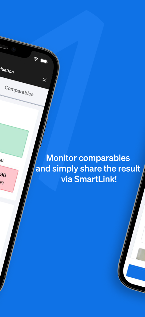 Interfaz de Casafari AI que muestra comparables de propiedades y comparte resultados a través de SmartLink
