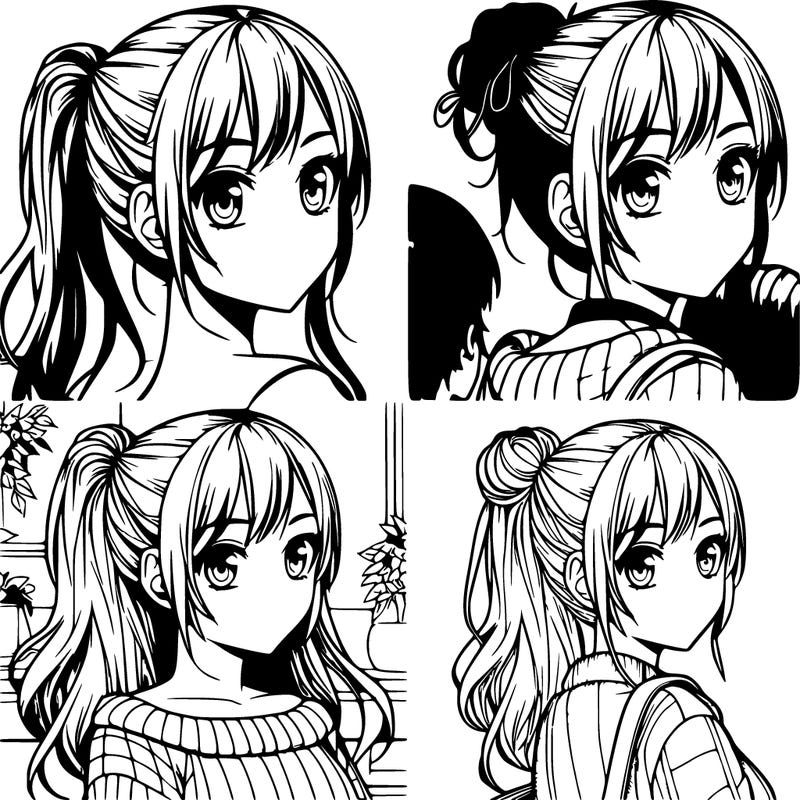 realistic manga girl