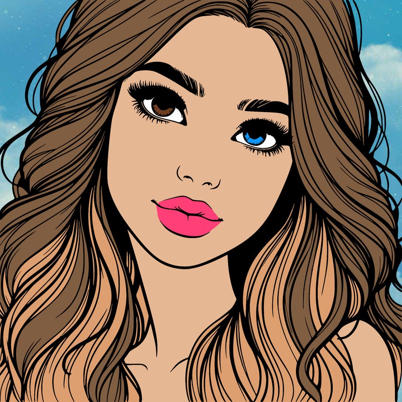 beautiful realistic girl