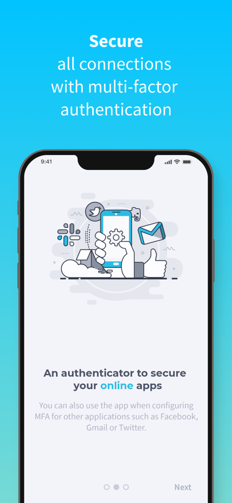 UserLock Push - Tela de integração do UserLock Push mostrando autenticação multifator para proteger aplicativos online
