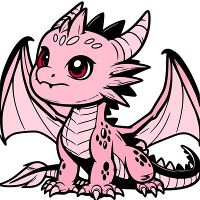 fierce baby night dragon