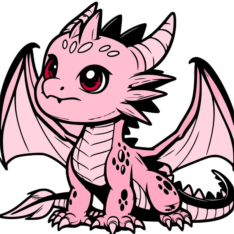 fierce baby night dragon