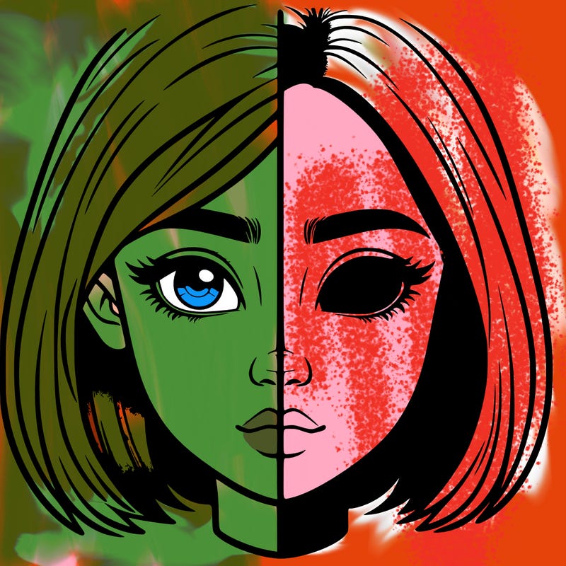 realistic girl split