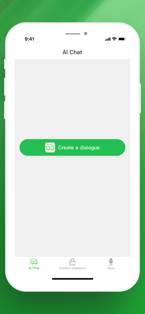 Tiny Life Tools - Tiny Life Tools app AI Chat interface showing a button to create a dialogue
